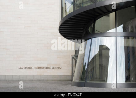 Erweiterungsbau am deutschen historischen Museum, Zeughaus, Berlin, Deutschland Stockfoto