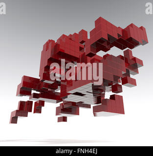 Abstrakte kubischen Architektur Stockfoto