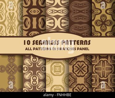 Vektor-Set geometrische Muster für Gestaltung Stock Vektor