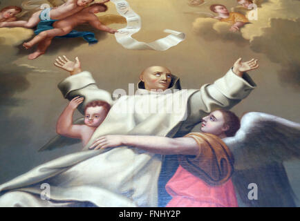 Der Heilige Bruno von Köln Begründer des Kartäuserordens, Kartause Pleterje, Slowenien Stockfoto