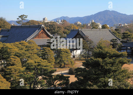 Japan; Kyoto; Nijo Burg, Honmaru Palast, Garten, Stockfoto