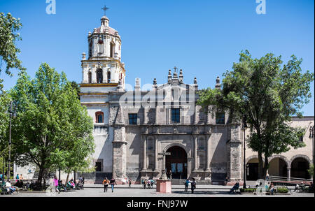 Parroquia San Juan Bautista, Coyoacan Stockfoto