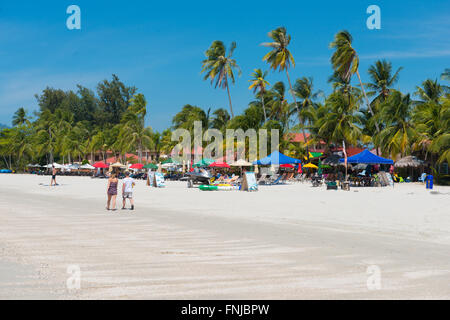 Restaurants in Langkawi beliebtesten Cenang beach Stockfoto