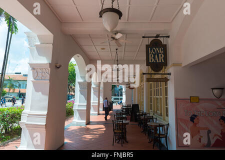 Raffles Hotel Long Bar Sign, Singapur Stockfoto