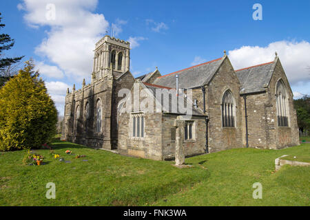 St.-Martins Kirche Zentrum in Liskeard, Cornwall, England. Stockfoto