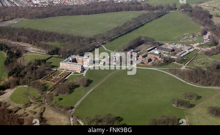 Luftaufnahme des Anwesens Temple Newsam, West Yorkshire, Großbritannien Stockfoto