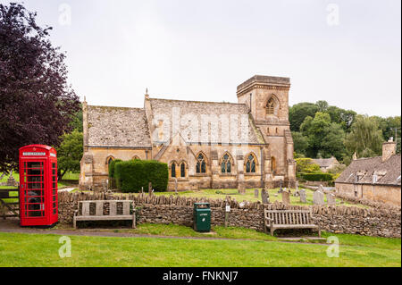 St. Barnabas Church am Snowshill in Broadway, Worcestershire, England, Großbritannien, Großbritannien Stockfoto