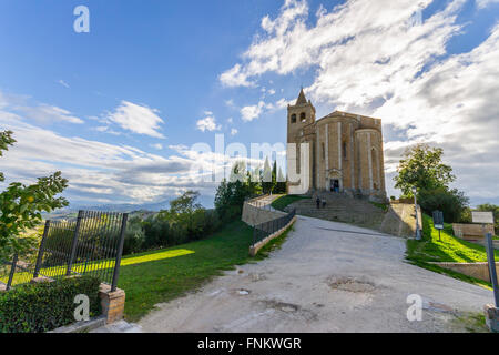 Italien, Marken, Offida, Kirche Santa Maria della Rocca Stockfoto