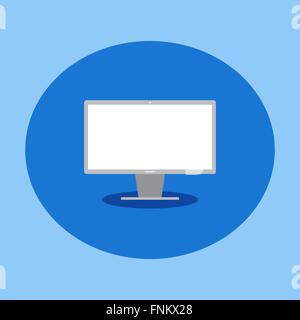 flache Symbol Computer-monitor Stock Vektor