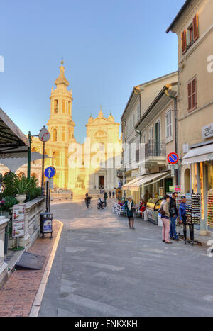 Italien, Marken, Loreto, Madonna Platz, Santa Casa Heiligtum Stockfoto