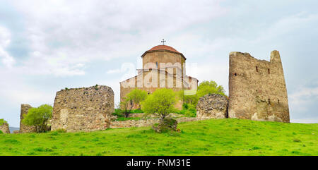 Panoramablick auf Dschwari-Kloster ist ein 6. Jahrhundert georgischen orthodoxen Kloster nahe Mzcheta, Georgia. UNESCO-Welterbe s Stockfoto