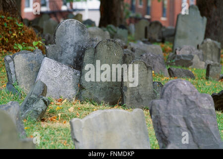 COPPS Hill Burying Ground, Boston, Massachusetts, Usa Stockfoto