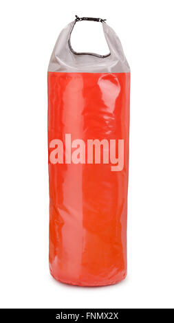 Wasserdichte dry Sack Tasche isoliert auf weiss Stockfoto