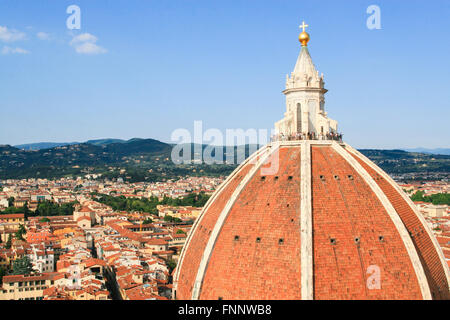 Touristen in der Kathedrale von Florenz Stockfoto