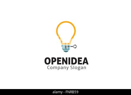 Offenes Design Idee Illustration Stock Vektor