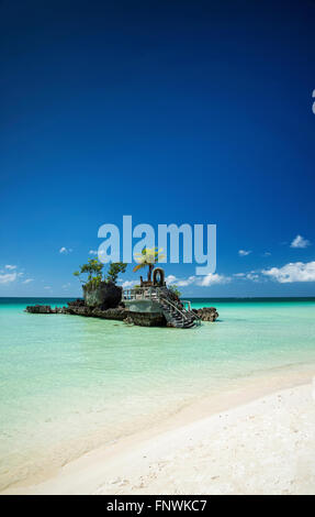 Station 2 Hauptstrand von Tropenparadies Boracay island Philippinen Stockfoto