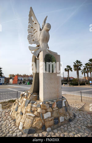 Antonio Ferrandis Skulptur in Valencia, Spanien Stockfoto