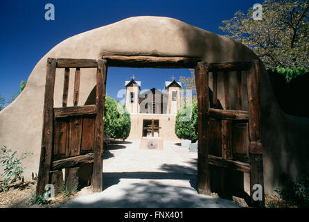 El Santuario de Chimayo Church, in der Nähe von Taos, New Mexico, Vereinigte Staaten von Amerika Stockfoto