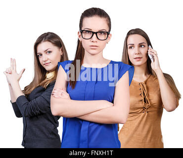 Drei junge Frauen Stockfoto