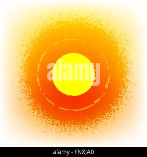 Sonnigen Stempel Hintergrund Stock Vektor
