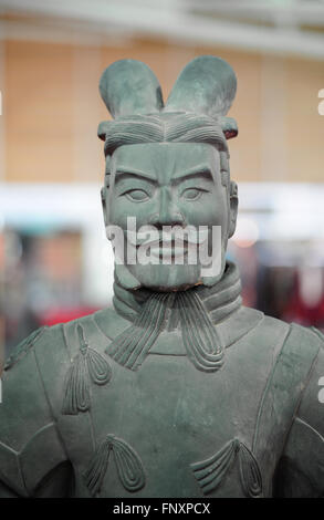 Turin, Italien - 11. März 2016: Festival dell'Oriente Terrakotta-Armee Stockfoto