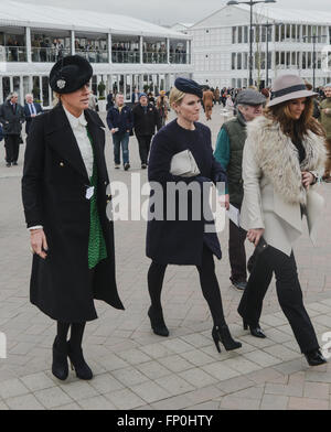 Cheltenham, Gloucestershire, UK. 16. März 2016. Zara Phillips (Tindall) gesehen am Ladies Day, The Festival, Cheltenham Racecourse, Cheltenham, Gloucestershire.UK Kredit: Jules Annan/Alamy Live News Stockfoto