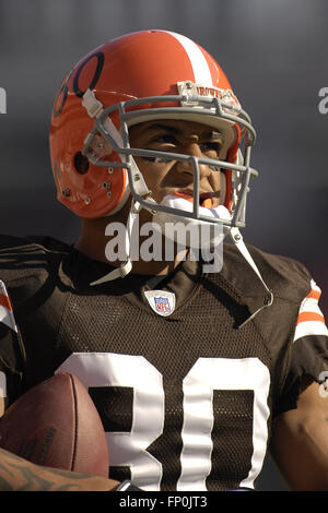 Cleveland, Ohio, USA. 26. November 2006. Cleveland Browns tight end (80) Kellen Winslow vor dem Braun-Spiel gegen die Cincinnati Bengals in Cleveland Browns Stadium am 26. November 2006 in Cleveland, Ohio. ZUMA Press/Scott A. Miller © Scott A. Miller/ZUMA Draht/Alamy Live-Nachrichten Stockfoto