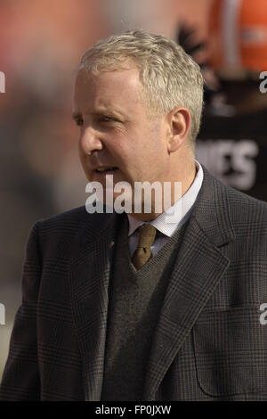 Cleveland, Ohio, USA. 26. November 2006. Cleveland Browns Besitzer Randy Lerner in Cleveland Browns Stadium am 26. November 2006 in Cleveland, Ohio. ZUMA Press/Scott A. Miller © Scott A. Miller/ZUMA Draht/Alamy Live-Nachrichten Stockfoto