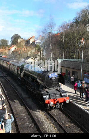 Flying Scotsman in Pickering North Yorkshire Moors uk Stockfoto