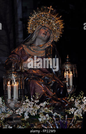 Unsere Liebe Frau der sorgen Jungfrau von Juan de Juni in Valladolid, Jahr 1570, Jahrhundert 16.. Stockfoto