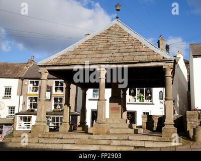 Der Markt Kreuz in Alston, Cumbria. Stockfoto