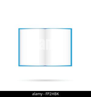 Illustration eines Buches isoliert auf einem weißen Hintergrund. Stock Vektor