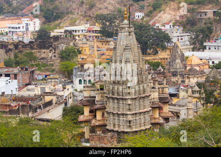 Asien, Indien, Rajasthan, Jaipur, Amber Fort. Benachbarten Bereich außerhalb des Palastes (Fort). Stockfoto