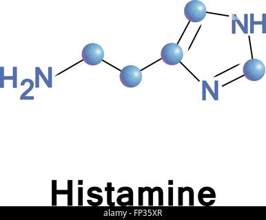 Bio Neurotransmitters Histamin. Stock Vektor