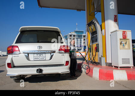 Tankstelle im Nordirak Stockfoto
