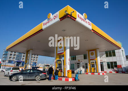 Tankstelle im Nordirak Stockfoto