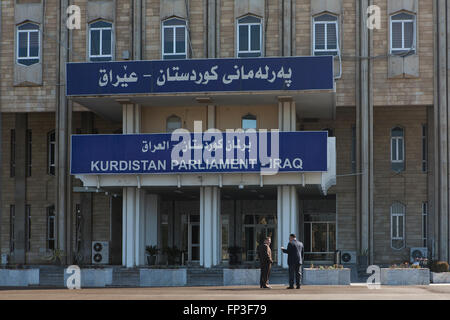 Kurdische Parlament in Erbil Nordirak Stockfoto