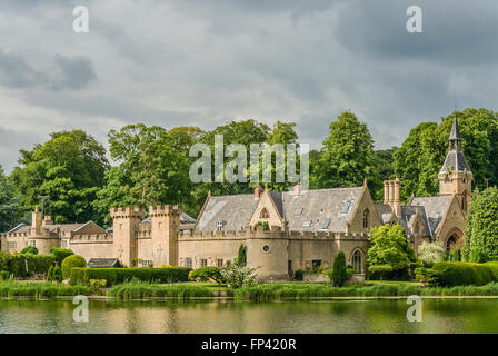 Immobilien Büros & Arbeiter Block in Newstead Abbey, Nottinghamshire, England Stockfoto