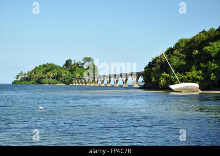 Der Hafen von Santa Barbara de Samaná, Dominikanische Republik Stockfoto