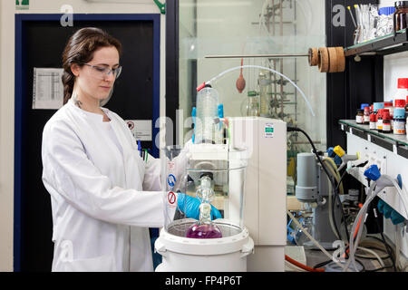 Experimentieren Sie im Labor, Heinrich-Heine-Universität Düsseldorf, Deutschland Stockfoto