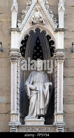 Saint Philip von Nanni di Banco, Orsanmichele Kirche in Florenz, Toskana, Italien, am 5. Juni 2015 Stockfoto