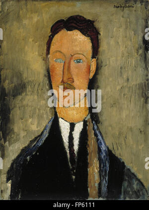 Amedeo Modigliani - Porträt des Künstlers Léopold Survage Stockfoto