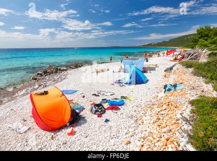 Strand auf der Insel Dugi Otok in Kroatien Stockfoto