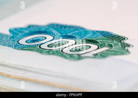 1000 russische Rubel-Banknote closeup Stockfoto