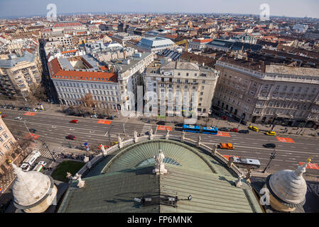 Blick vom St.-Stephans Basilika Budapest Ungarn Stockfoto