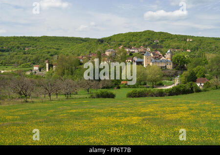 Das französische Dorf Saint-Medard Stockfoto