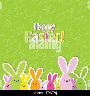 Osterkarte mit Textfreiraum Stock Vektor