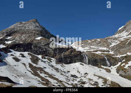 Frühling Ansicht des Cirque de Troumouse Stockfoto