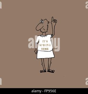 Die Frühlingszeit. Stock Vektor