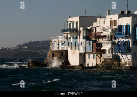 Klein-Venedig, Mykonos, Griechenland Stockfoto